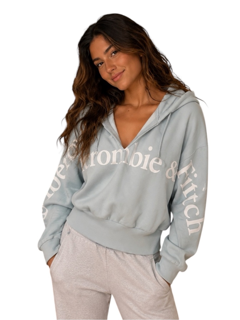 Abercrombie & Fitch Hoodie XS 19” PtP drop sleeve
